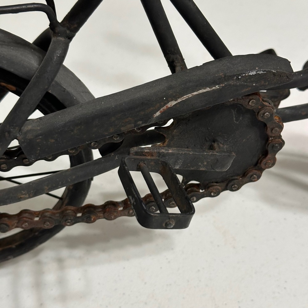 VTG Handcrafted Bicycle Sculpture Wood Metal Functional Display Model Decor Art - Picture 12 of 14